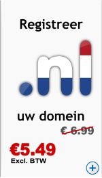 Registreer uw domein